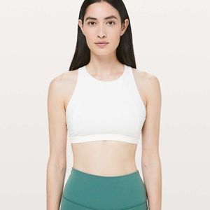 Lululemon Free to be serene high neck bra white 10